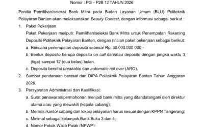 PENGUMUMAN BEAUTY CONTEST BANK MITRA